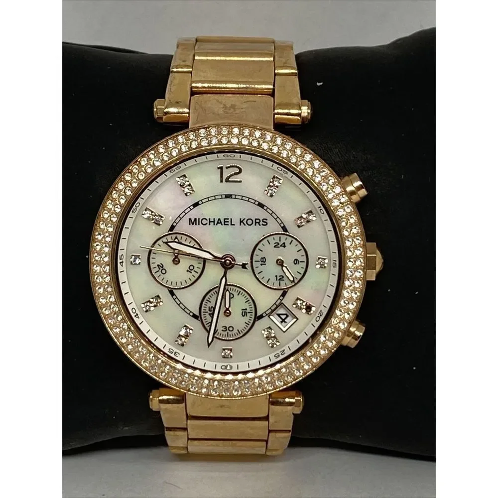 Michael Kors MK5491 Women's Gold Stainless Steel Analog Dial Geniune Watch GE435